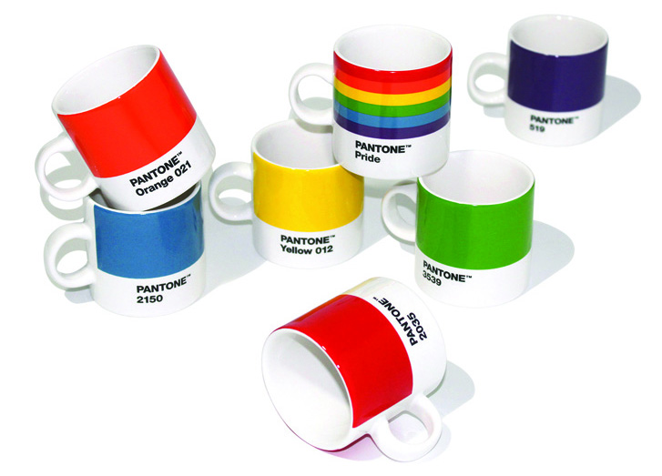 pantone rainbow mugs