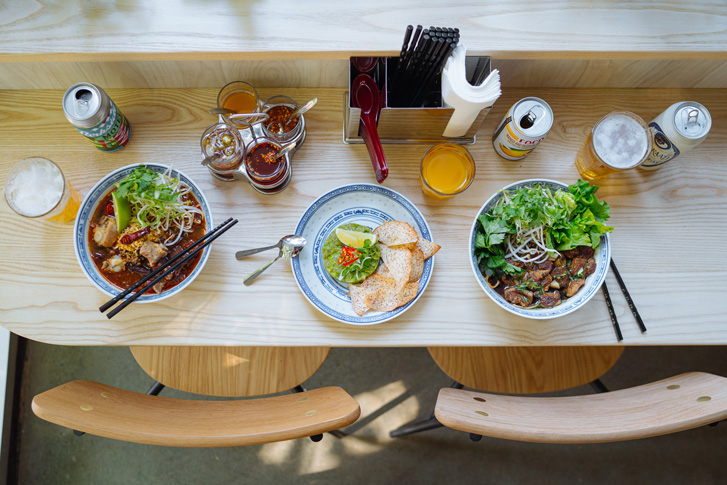 food at the bar at fat mao