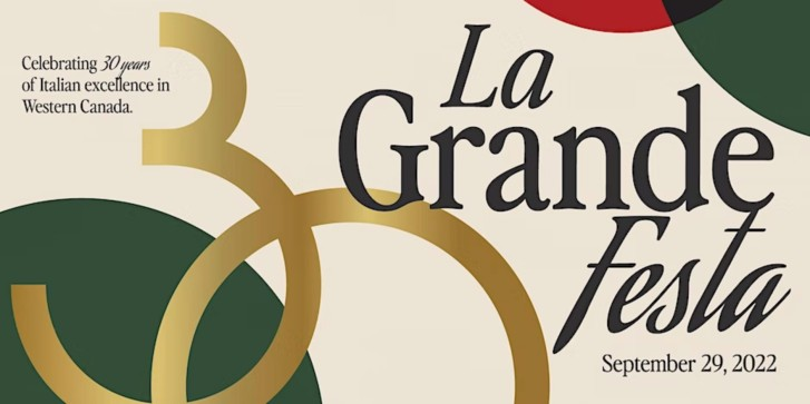 a festive text treatment of 'la grane festa'