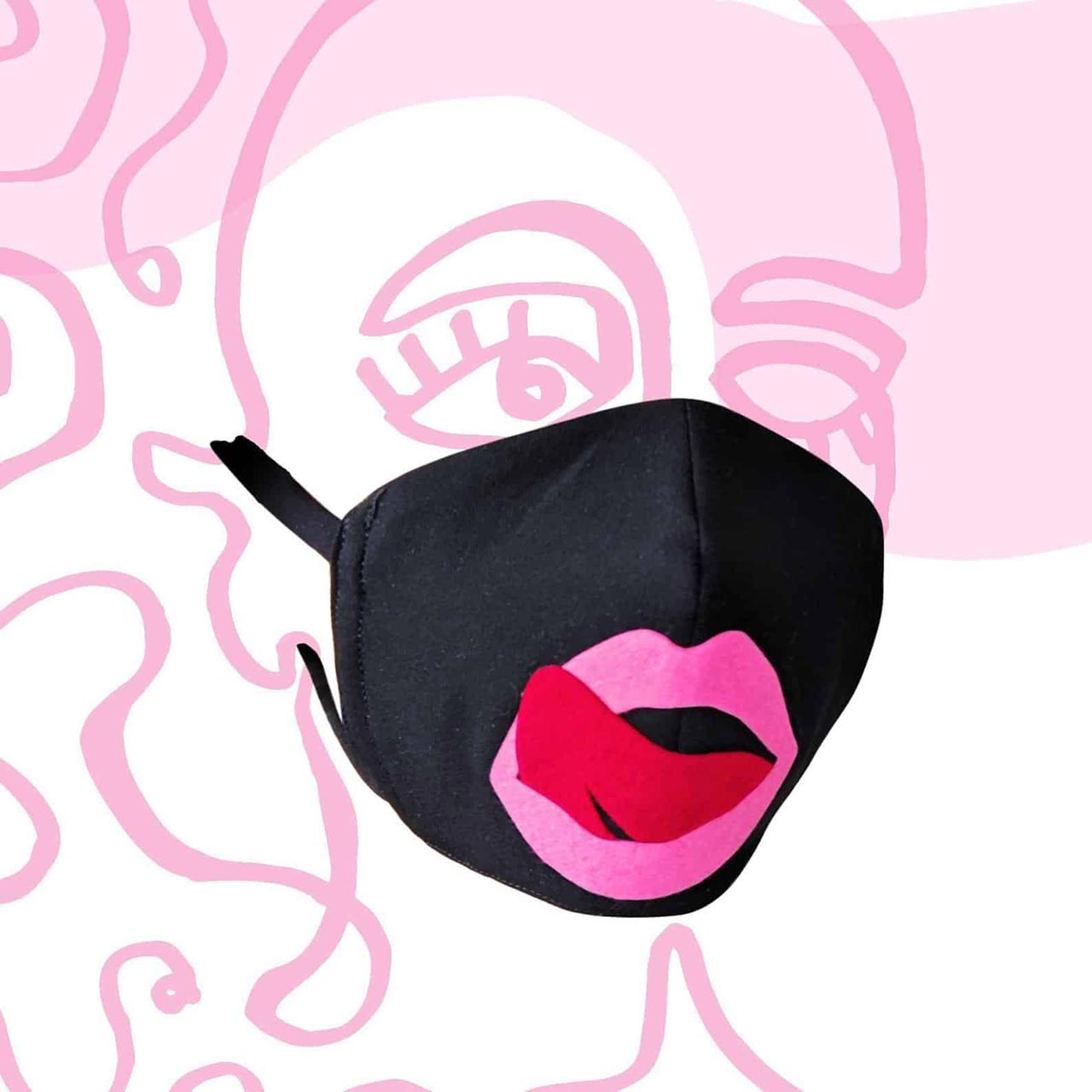 Gucci face mask pink