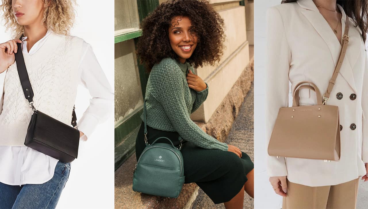 Canadian vegan on sale leather bags