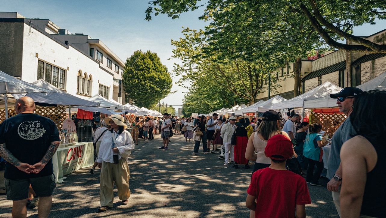 Craft Market Booth at the Powell Street Festival
