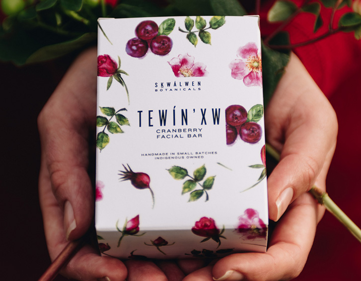 Tewín’xw Cranberry Facial Bar from Sḵwálwen Botanicals
