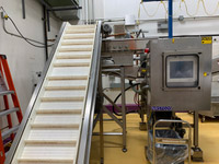 A laser nut sorter at the chocolate factory