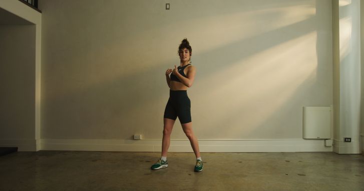 woman in fitness studio