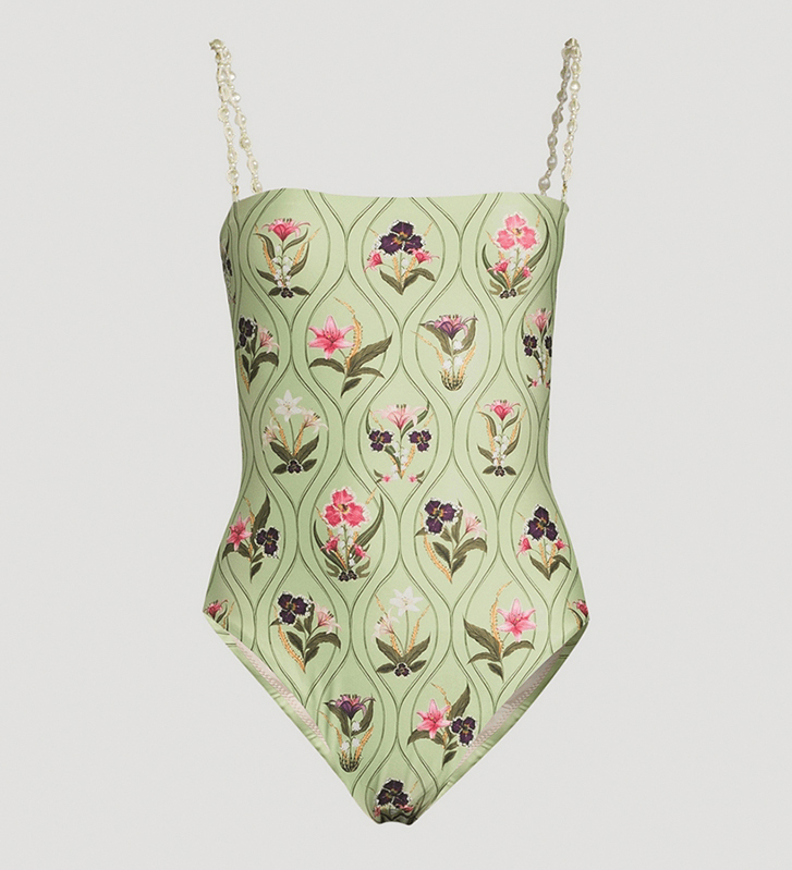 Agua Bendita Durazno Pacifico one-piece in floral 