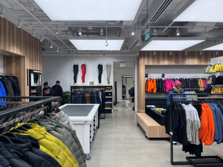 The Arc'teryx store interior