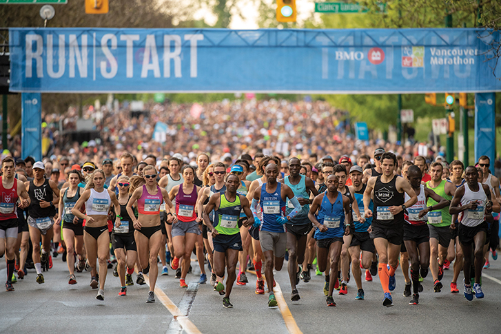 The 2018 BMO Vancouver Marathon.