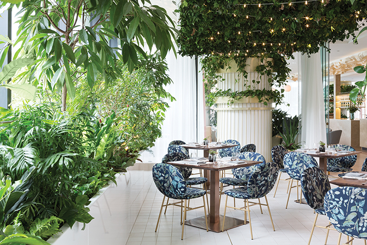 Botanist’s airy dining area