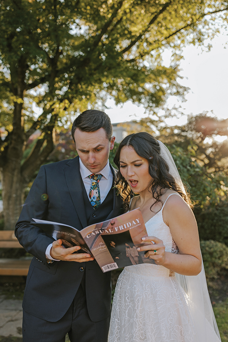 Chris + Alyssa Wedding program reading