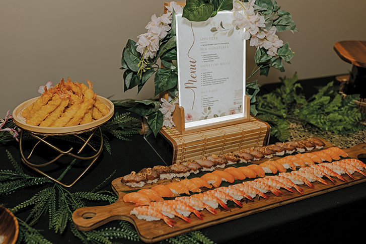 Sushi buffet by M Sushi Private Catering