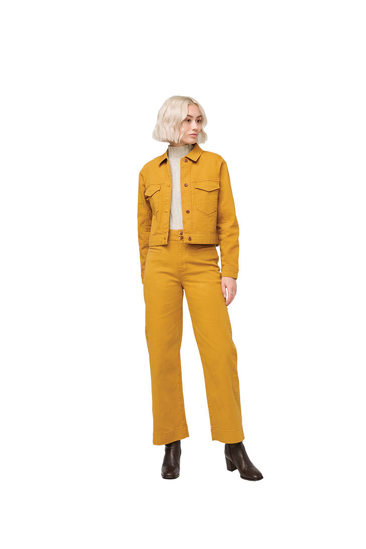 Duer’s LuxTwill high-waisted Cider pants