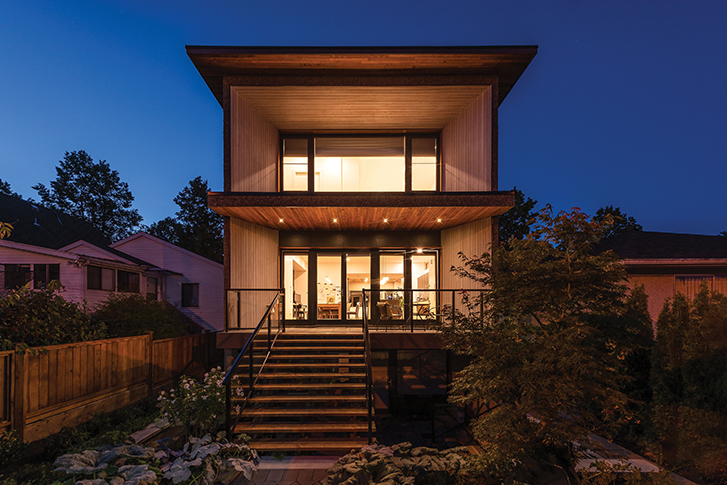 A certified passive house that uses 90 percent less energy for heating