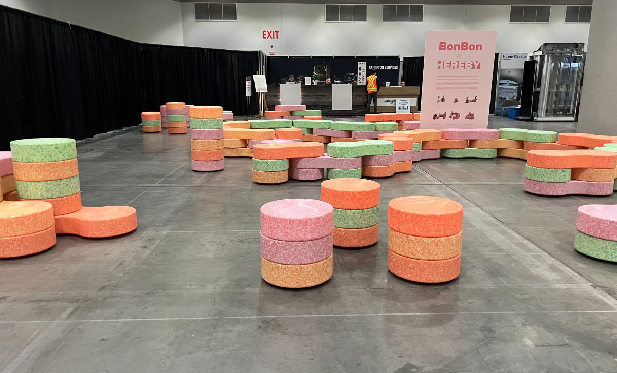 colourful seating in conventions centre