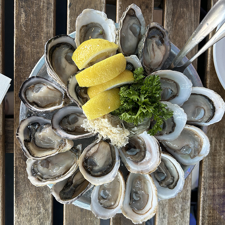 Oysters at Smitty's Oyster House on Main.