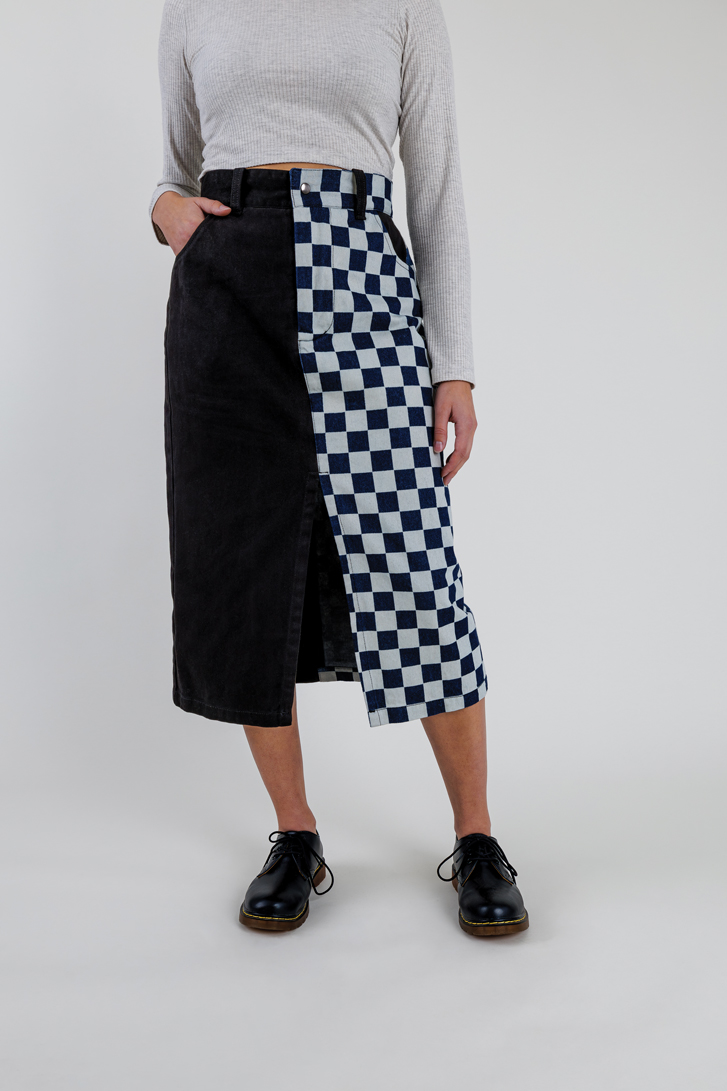 The Vancouver-made 1/2-and-1/2 skirt