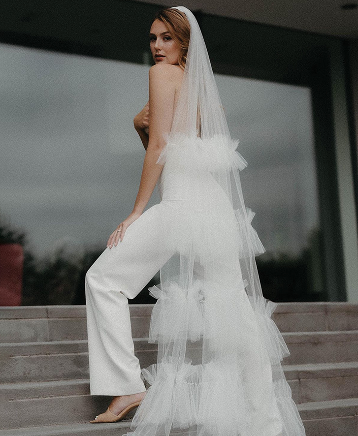 chic statement veil by Jane Rhyan