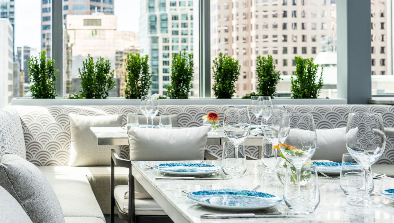 Rooftop patio