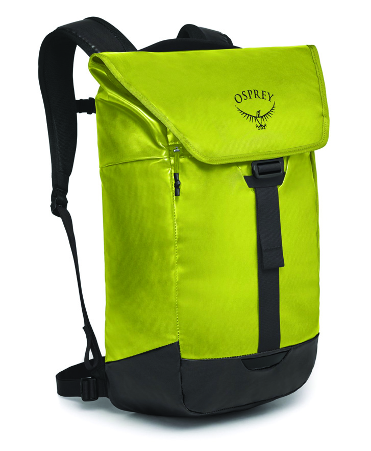 neon yellow backpack
