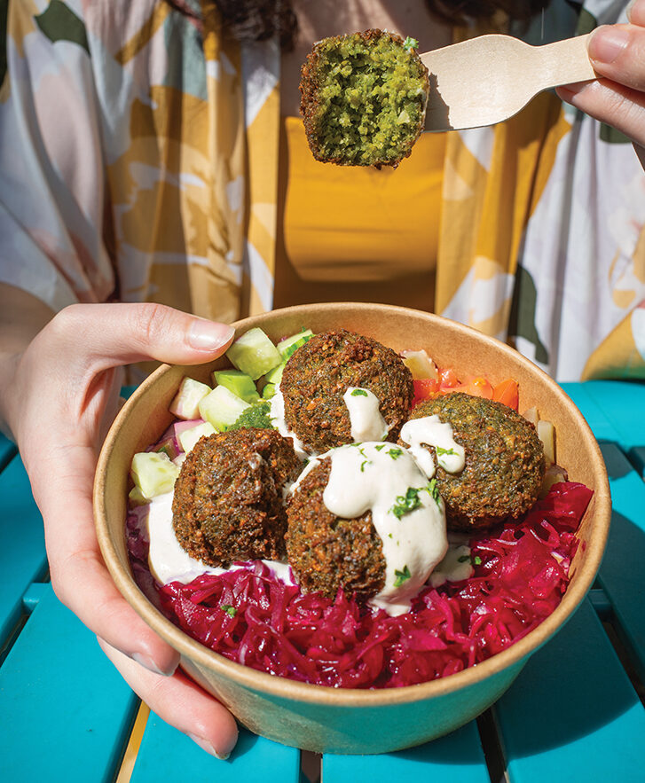 Planted Love pita and falafel 