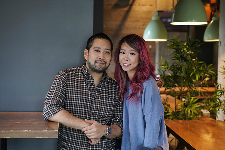 Managing partner Steph Wan and chef Kevin Lin of The Darkside