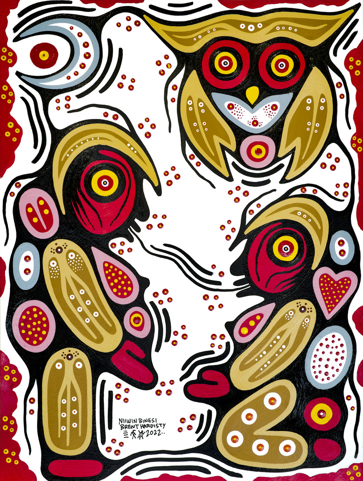 Indigenous illustrative art work 