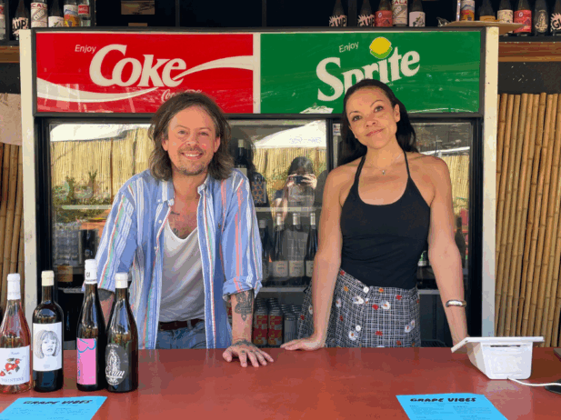 Grape Vibes owners Alexandra Hulley and Gavin Busby