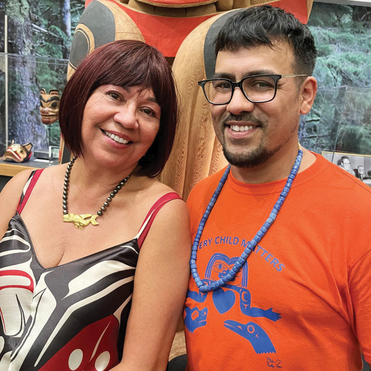 Celebrated Haida artists Dorothy Grant and Corey Bulpitt donated works to a live auction that contributed to the $100,000-plus raised for the Bill Reid Gallery.