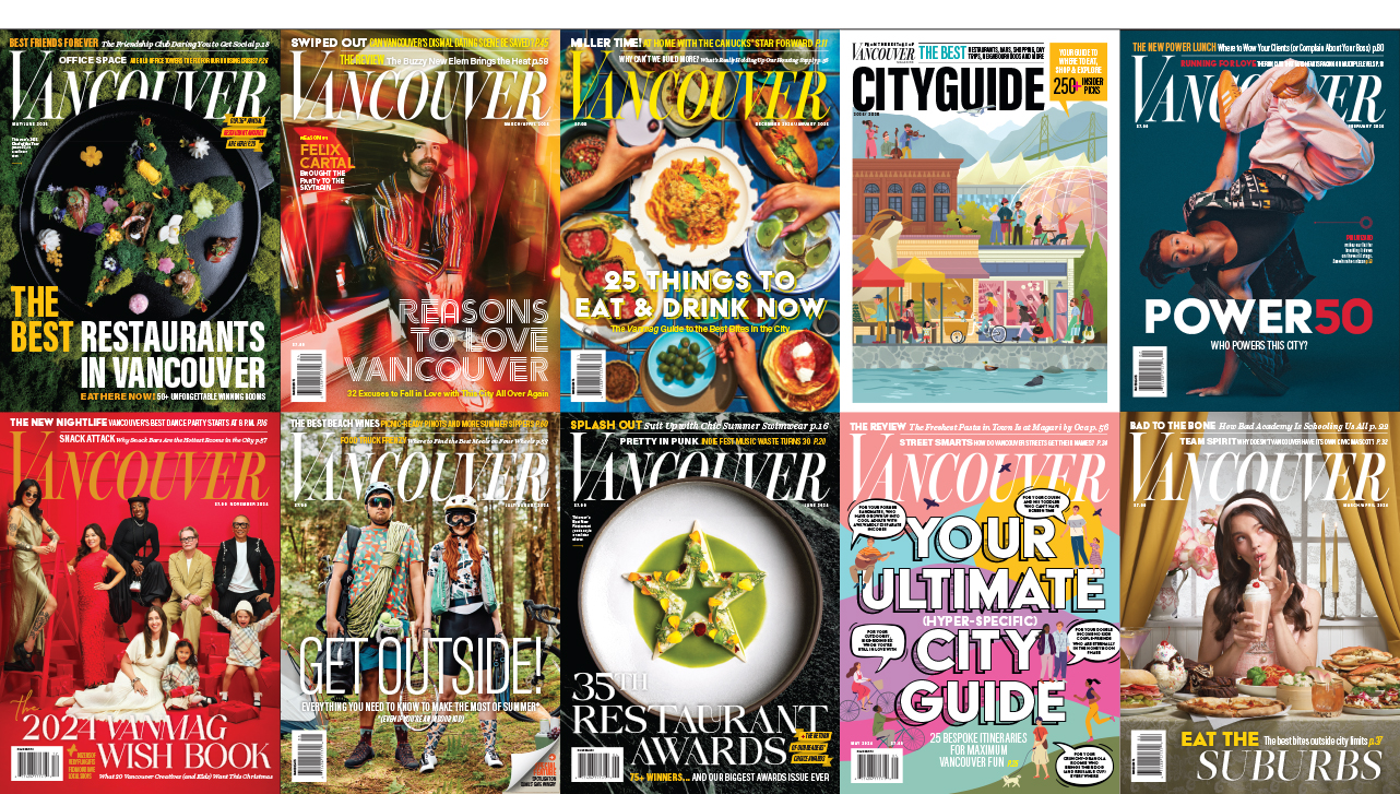collage of vancouver magazine covers
