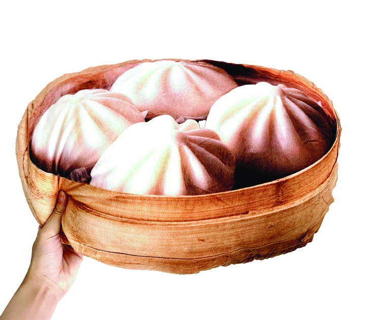 pillow shaped like soup dumplings