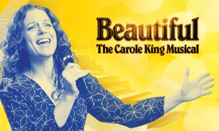 A promotional poster for Beautiful: The Carole King Musical.