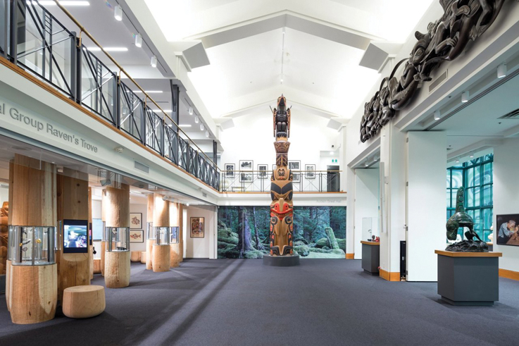 totem pole in a gallery