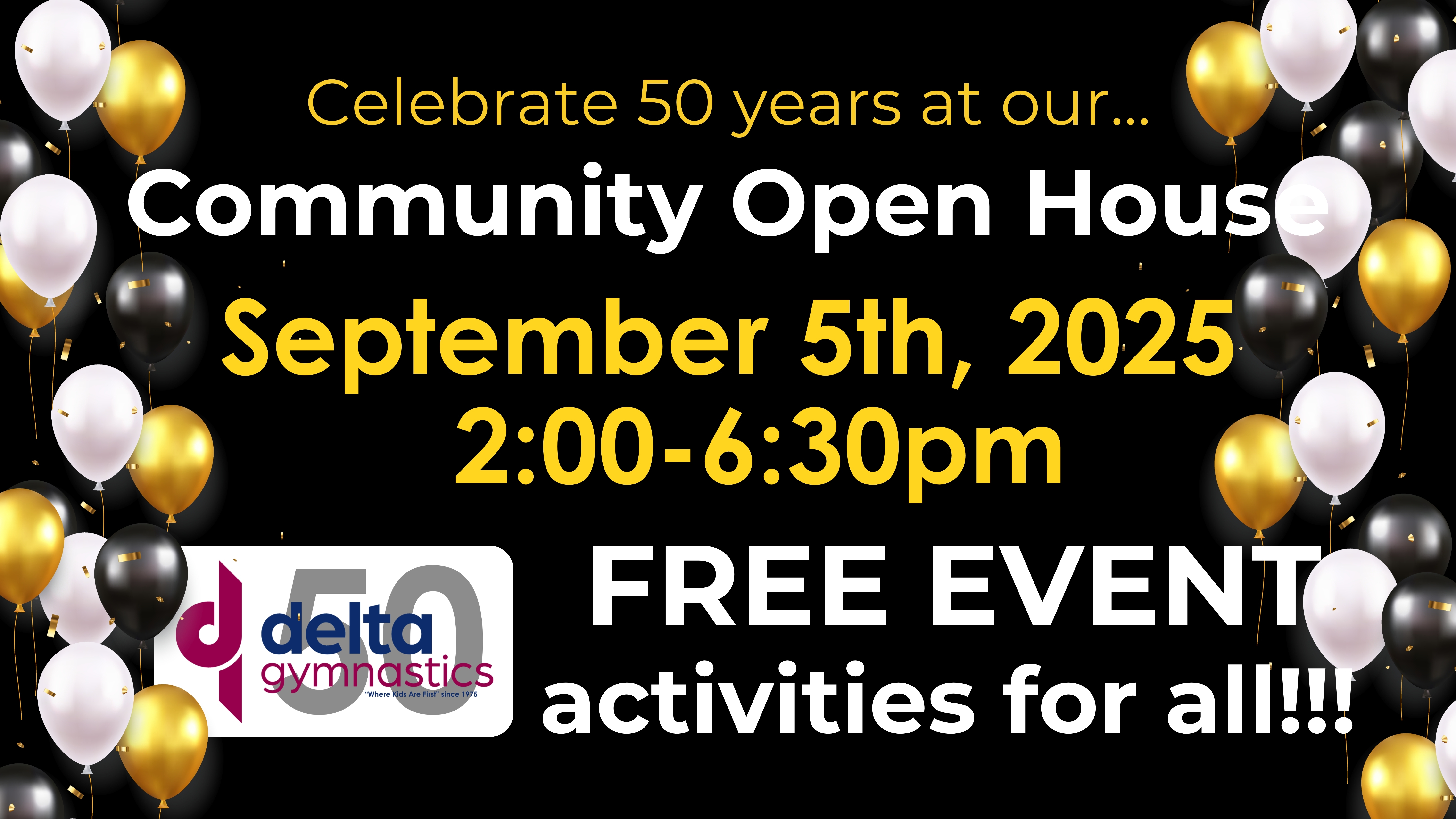 Delta Gymnastics Community Open House