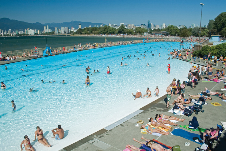 outdoor pool at kits beach