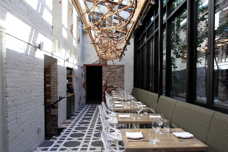 a bright and modern dining room