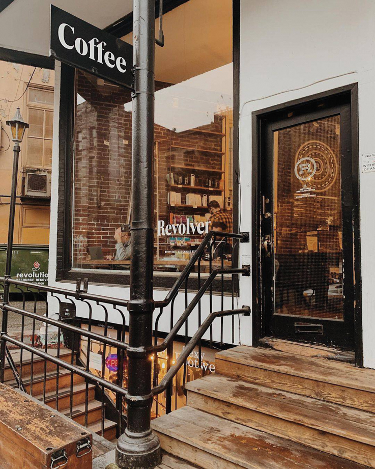 exterior of coffee shop