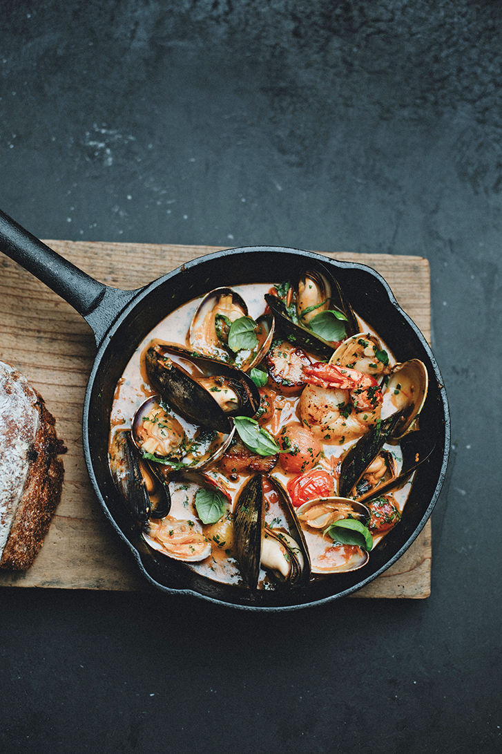 Decadent cioppino at Sabà Bistro