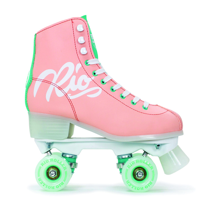 Rio roller skates ($129) in a Barbie-chic palette