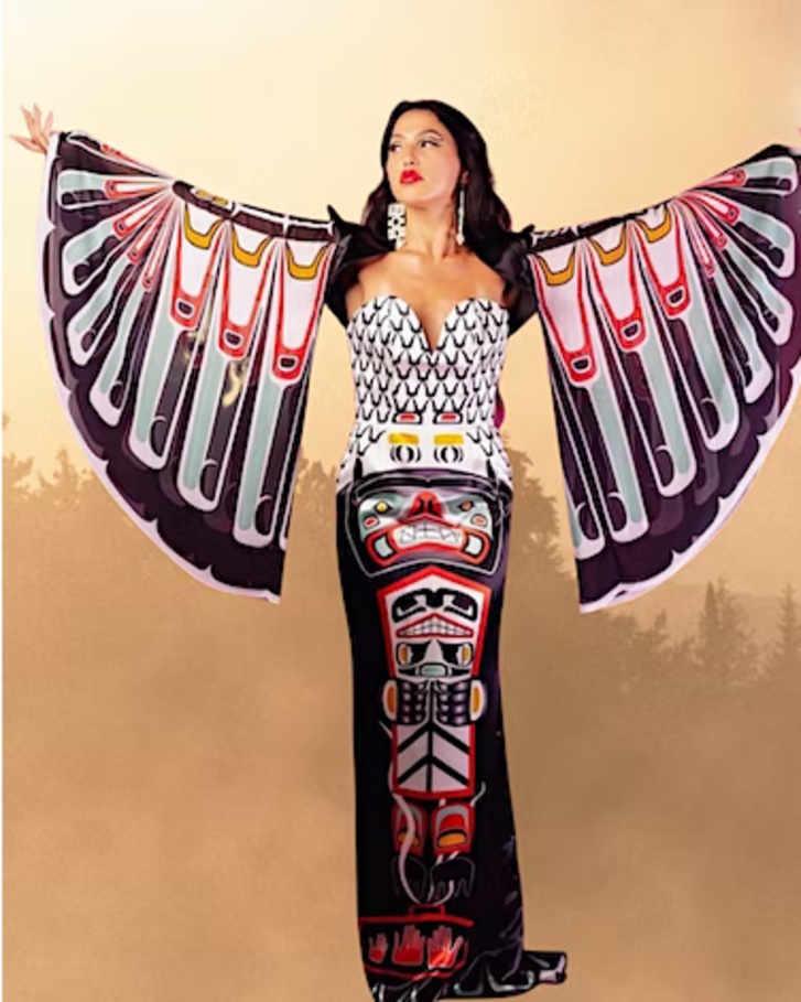 Indigenous woman in traditional outfit